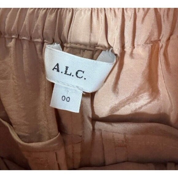 A.L.C Womens Sz 00 Keegan Ruched Sides Pants In Bella Tan - Picture 5 of 10